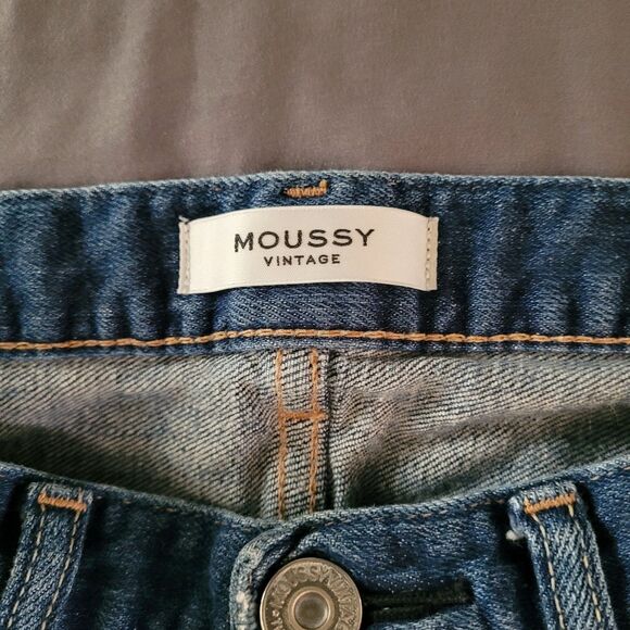 MOUSSY VINTAGE Lenwood Distressed Mid Rise Skinny Jeans Size 27 Japan Selvedge - Picture 3 of 9